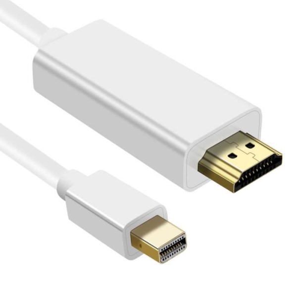 Mini DisplayPort Hane till HDMI Hane-kabel Högupplöst 4K 1,8m Vit