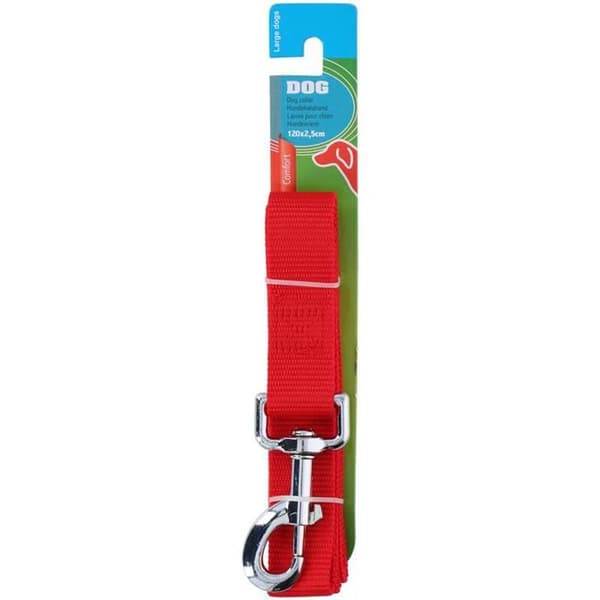 Pitkä - Punainen - 120 cm - Koiralle Rød