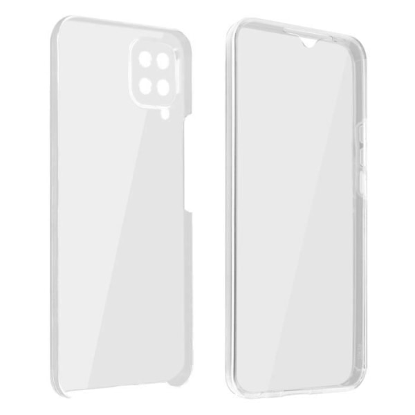 Coque - AVIZAR - Samsung Galaxy A12 - Hård Baksidan Skydd - Mjuk Framsidan - Transparent Transparent