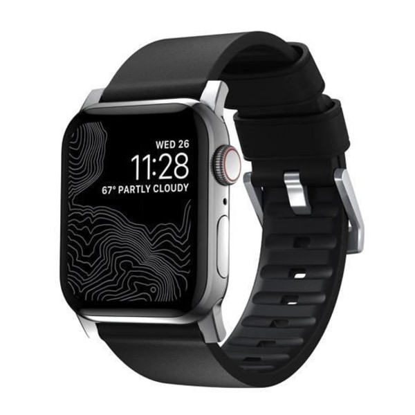 Armband Apple Watch Nomad Active Pro för Apple Watch 42/44mm Grå/Svart