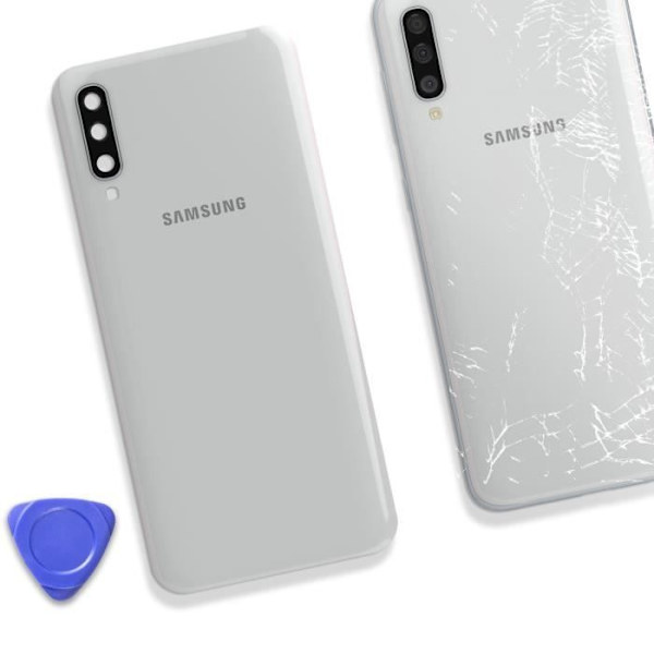 Bagrude til Samsung Galaxy A50 Original Service Pack Samsung White Vit