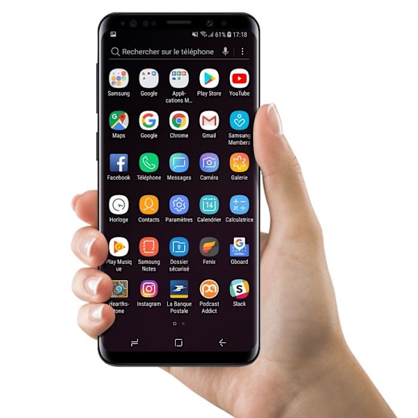 Komplett block Samsung Galaxy S9 Plus LCD-skärm Touchglas Original Grå Grå