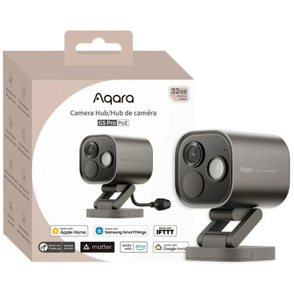 AQARA Kamera Hub G5 Pro POE (CH-C03D), grå