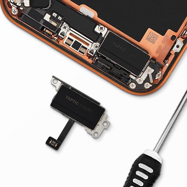 Erstatningsintern Vibrator Kompatibel med iPhone 17 Pro Max Sort Svart