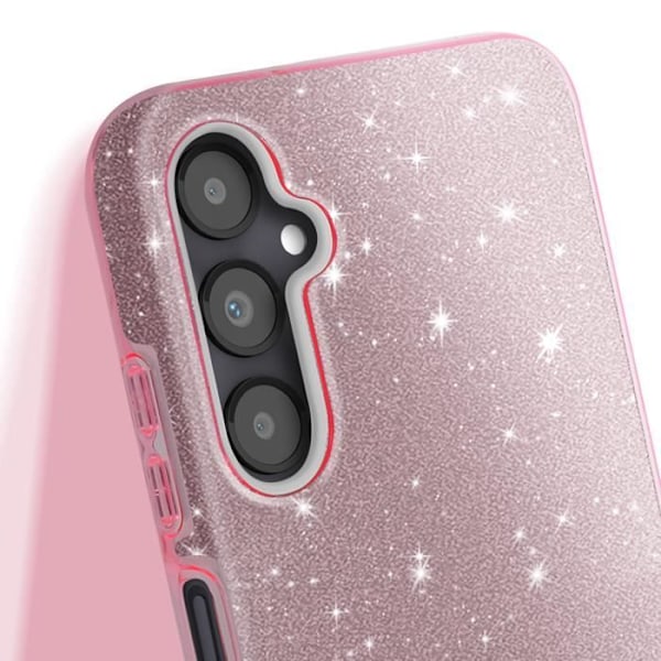 Glitteret Etui til Samsung Galaxy A05S Stødabsorberende Funklende Pink Rosa
