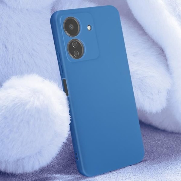Fodral till Xiaomi Redmi 13C - AVIZAR - Halvstyv Soft-touch mattblå - Stötsäker och anti-repa Blå