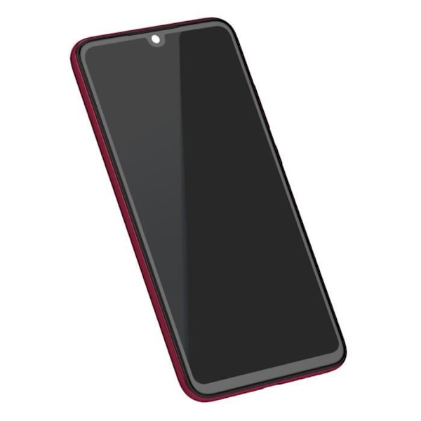 Näyttö Xiaomi Redmi Note 7 LCD:lle + kosketuslasi + alkuperäinen Xiaomi Red -runko Röd
