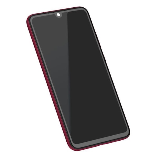 Skærm til Xiaomi Redmi Note 7 LCD + Touch Glass + Originalt Xiaomi Red Chassis Röd