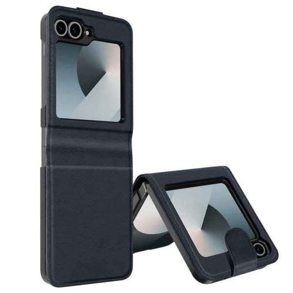 Coque - AVIZAR - Chesterfield - Veganläder - Magnetstängning - Mörkblå Blå