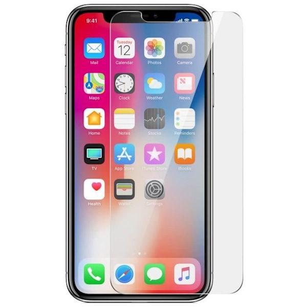 Suojakalvo - Akashi - iPhone X - Kovaglasi - 2 kalvoa - Naarmunkestävä Transparent