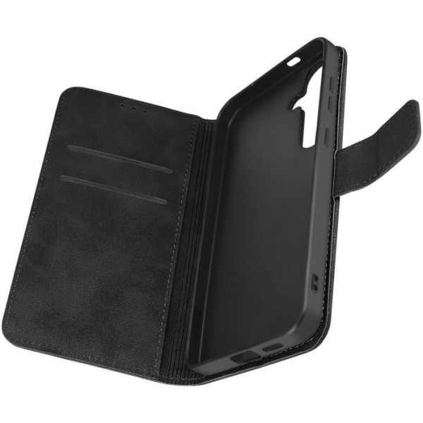 Fodral till Samsung S24 - AVIZAR - Wallet Flip Video Support - Svart Svart