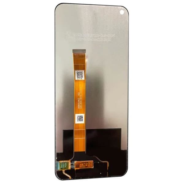 LCD-skærm + erstatningstouchglas til Oppo A54 og A74 5G - Sort Svart