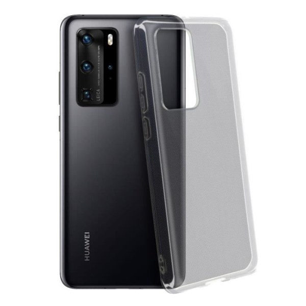 Huawei P40 Pro Case Silikone Fleksibel Modstandsdygtig Ultra Tynd Gennemsigtig Hvid