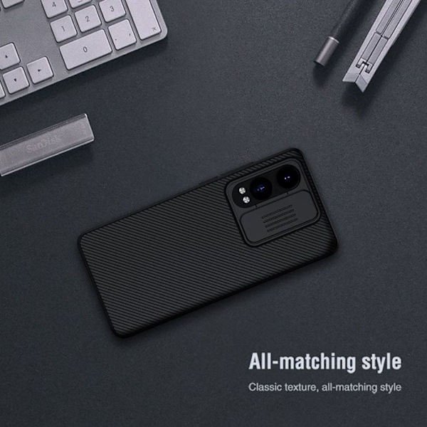 Cover til OnePlus Nord CE4 Lite med Kamera Dæksel Model CamShield Nillkin Sort Svart