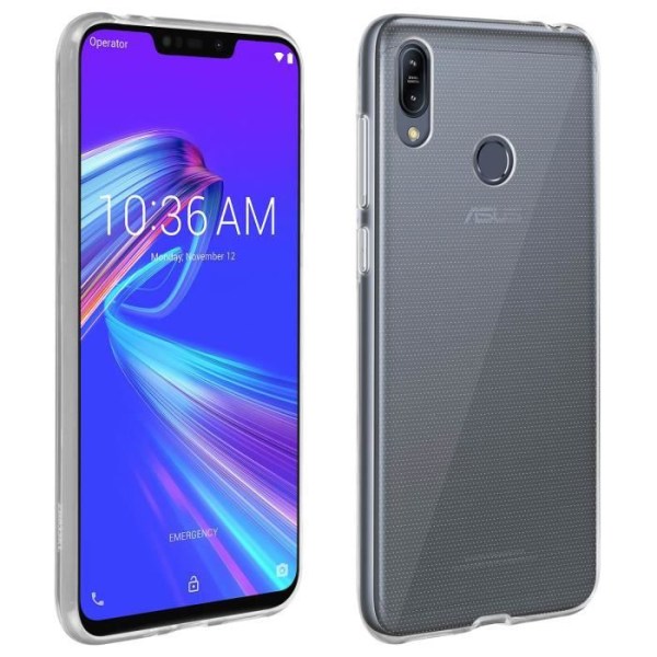 Asus ZenFone Max M2 ZB633KL silikonigeelikotelo Ultraohut naarmuuntumista estävä läpinäkyvä valkoinen