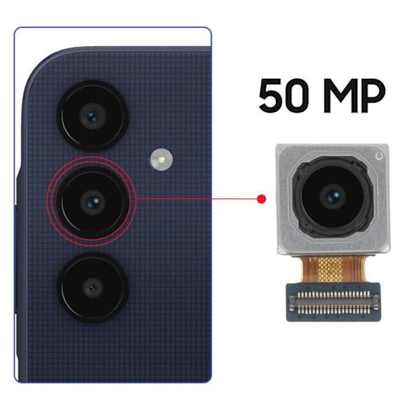 Päätakakamera Samsung Galaxy A25 5G 50MP mustalle