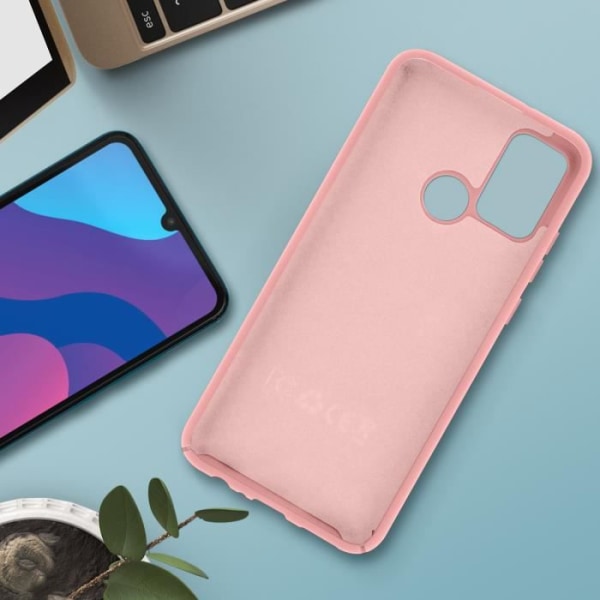 Honor 9A Case Silicone Puolijäykkä Soft Touch viimeistely vaaleanpunainen