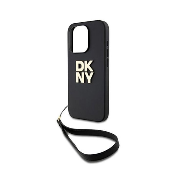 DKNY håndledsrem Stock-logo - etui til iPhone 15 Pro (sort)