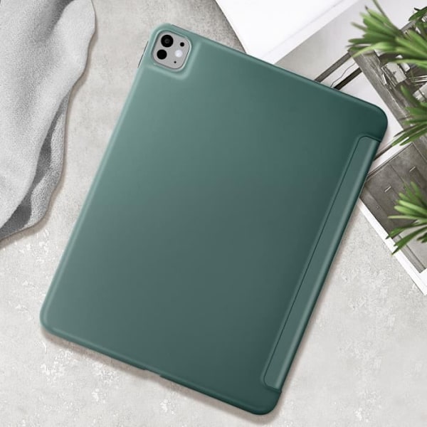 Etui til iPad Pro 11 2024 - AVIZAR - Foldbar Flip Multi-Position Support - Mørkegrøn Grön