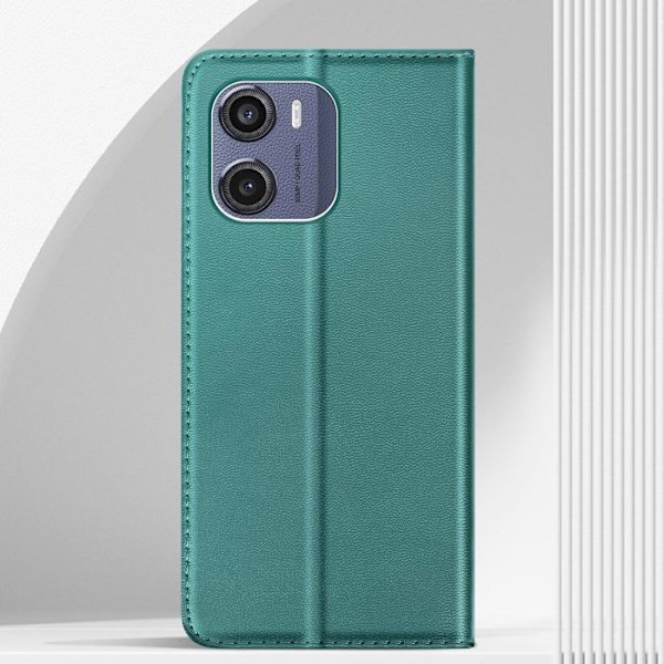 Etui til Motorola Moto E15 / G05 Klaps Wallet Magnetisk Støtte Grøn Grön