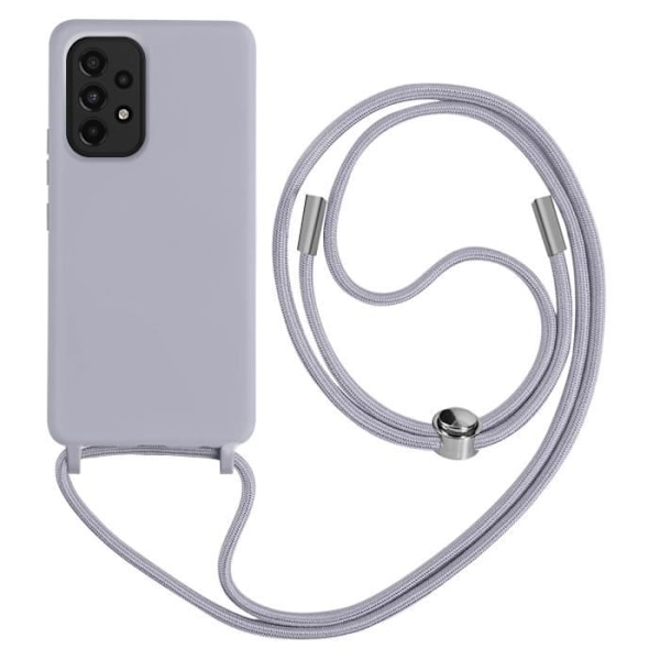 Kotelo - ILMOITUS - Samsung Galaxy A52/A52s - Puolijäykkä - Nylon-naru 80cm - Violetin värinen Lila