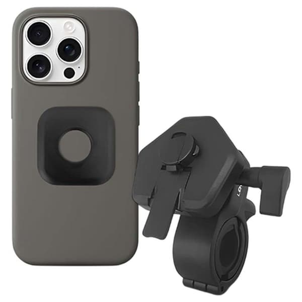 Support smartphone - LOCKIN - Sort - Sikker styrmontering - Modstandsdygtig over for vibrationer - Universel Svart