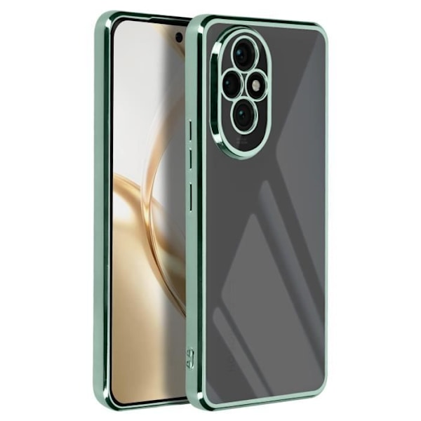 Fodral för Honor 200 Transparent Back Contour Chrome Effect Green Grön