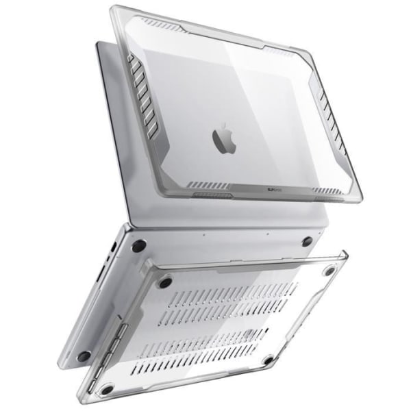 Puskurikotelo MacBook Prolle 16" 2023, 2022 ja 2021 Supcase Transparent Transparent