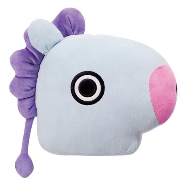 Pehmolelu - BT21 - MANG - 28 cm - Polyesteri - Virallinen lisenssi lyseblå