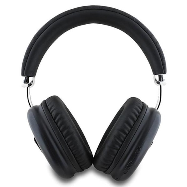 Trådlösa hörlurar - Guess - GUBHK1SATSK - Saffiano PU-läder - Batteritid 32h - Bluetooth 5.3 Svart