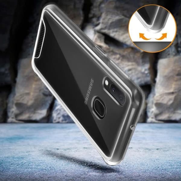 Coque - Samsung - Galaxy A20e - Antichock - Transparent - Kristall Transparent
