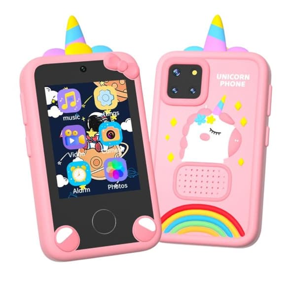 Utbildningstelefon - AVIZAR - Unicorn - 48MP - 2,8" Touchskärm - Stötresistent Rosa Rosa