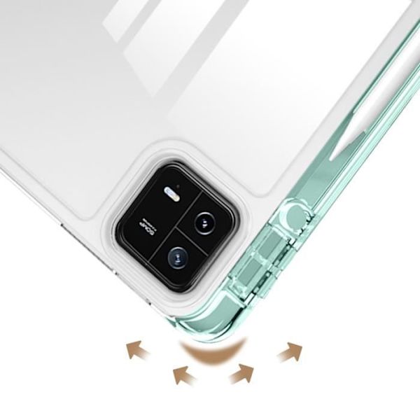 Xiaomi Pad 6 -kotelo, iskunkestävä jalusta vihreä kotelo