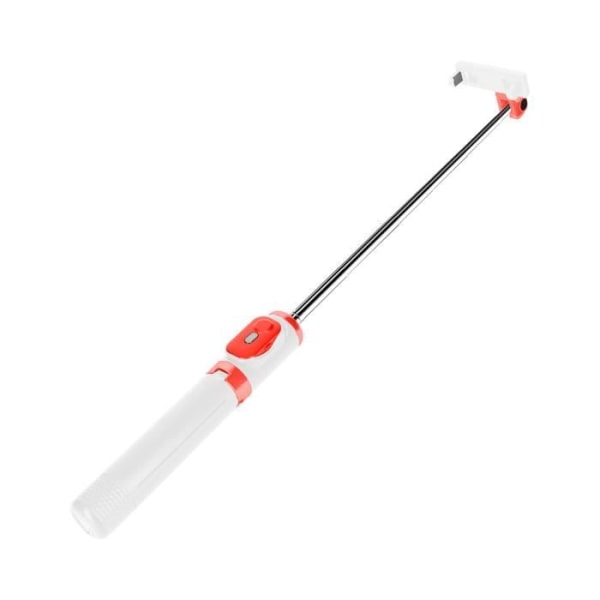 Selfie Stick integroidulla Bluetooth-kaukosäätimellä, valkoinen