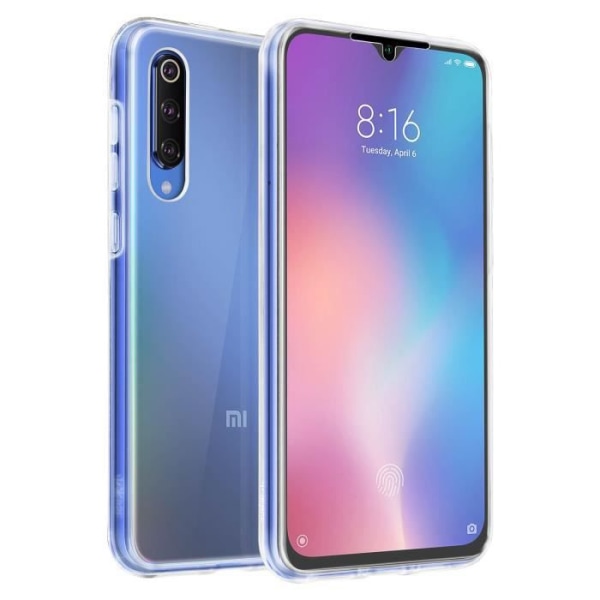 Xiaomi Mi 9 SE Case Bagside Hard Front Soft Touch Gennemsigtig Hvid