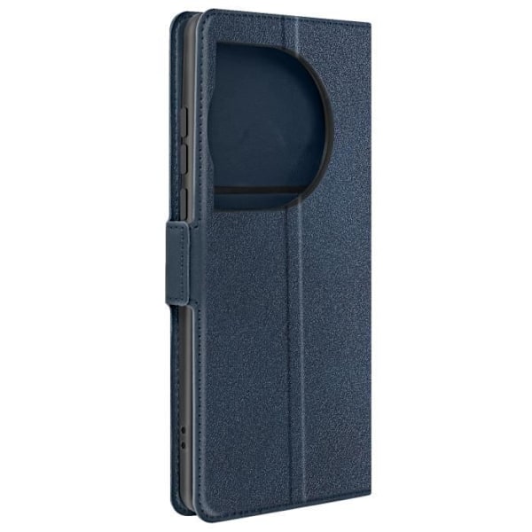 Etui til OnePlus 12 og 12R - AVIZAR - Slankt midnatsblåt design - Kortholder og videounderstøttelse Blå