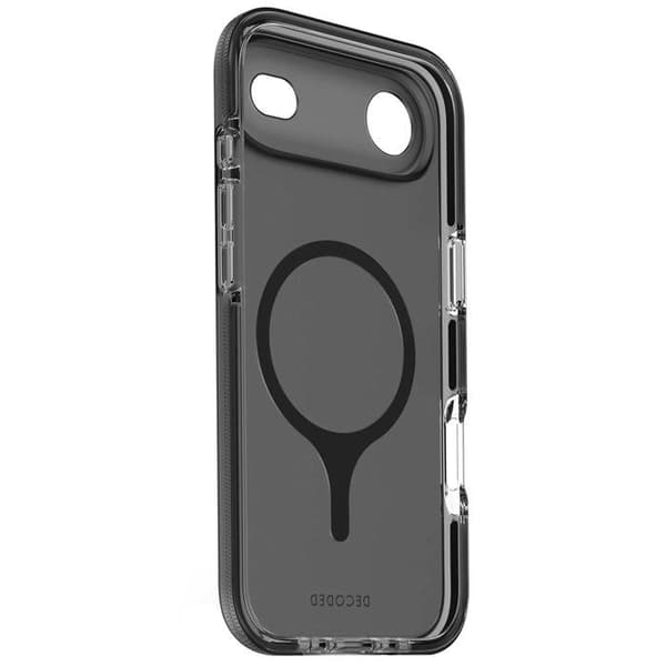 Coque Magsafe - DECODED - iPhone 17 Air - DropTec - Stødabsorberende - Sort Transparent Svart