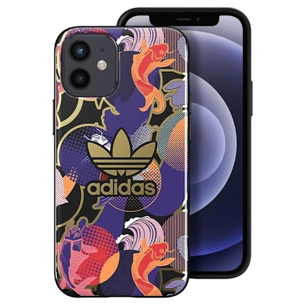 Cover til iPhone 12 Mini - ADIDAS - Allover Print CNY Multicolor - Hævede kanter Flerfärgad