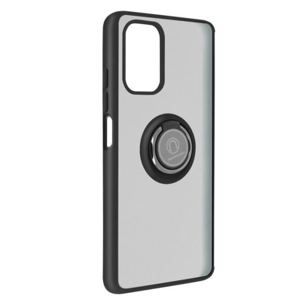 Xiaomi Redmi Note 10 / Note 10s etui Bi-materiale metalring sort støtte