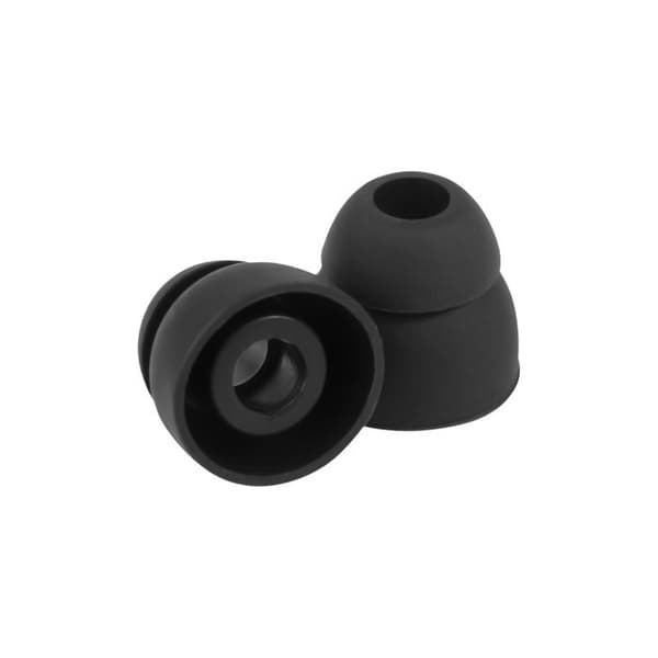 Sæt med 4 Reserve Spidser til In-Ear Høretelefoner Størrelse M / L Partel Sort Svart