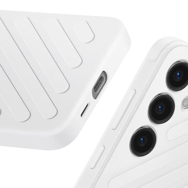 Cover - SAMSUNG - Galaxy S24 - Stødabsorberende - Moderne Design - Lys Grå Grå