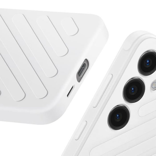 Fodral till Galaxy S24 Stötsäker Modern Design ITFIT Shield Samsung Ljusgrå Grå