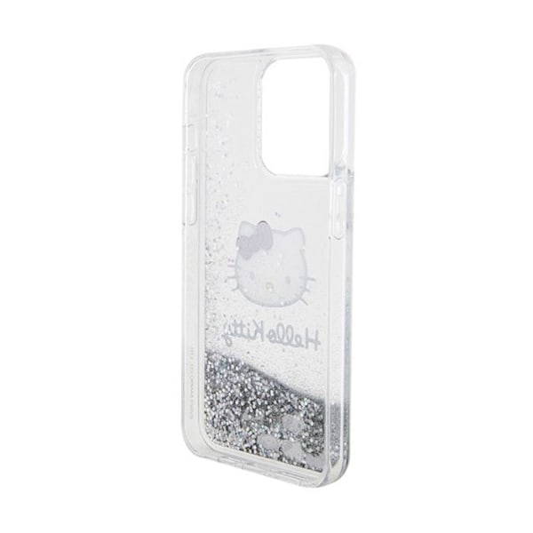 Puhelinkuori - Hello Kitty - iPhone 15 Pro Max - Hopea - Nestemäinen glitter - Jäykkä Pengar