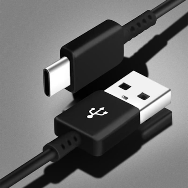 Kablar USB-C till USB A-kabel 1,5 m Laddnings-/synkroniseringspaket x2 Original Samsung Black svart