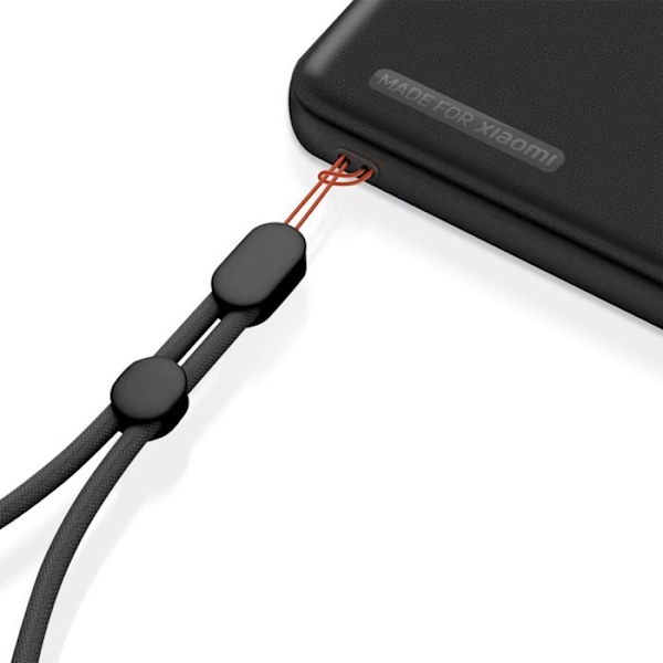 Etui til Xiaomi 15 Klap Kortholder med Håndledsrem Lavet til Xiaomi Sort Svart