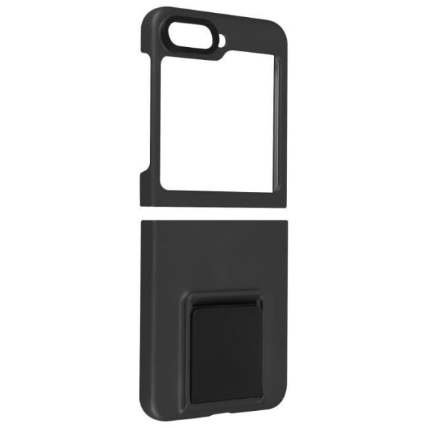 AVIZAR hårdt etui til Samsung Galaxy Z Flip 5 - Classic Stand Black - Foldbart og justerbart stativ Svart