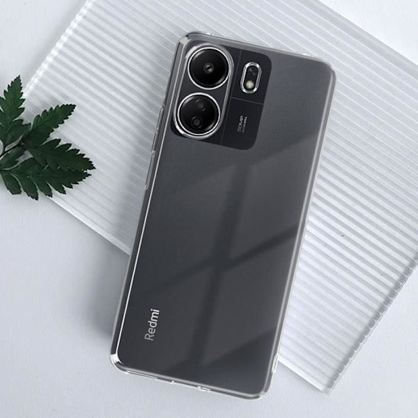Fodral till Xiaomi Redmi 13C Mjuk och flexibel silikon Transparent Transparent