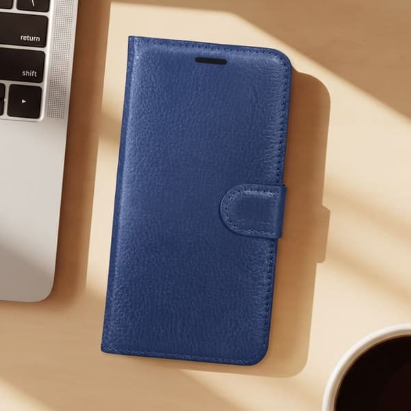 Pungetui til Redmi Note 17 Pro med struktureret overflade og støtte Zanaé Mørkeblå Blå