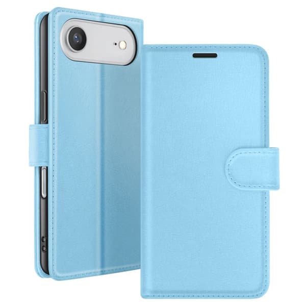 Pungetui - ZANAÉ - iPhone 17 Air - Lys blå - Video-understøttelse - Magnetisk flap Blå