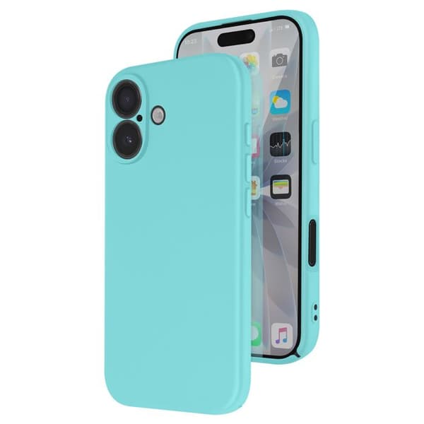 Skal - AVIZAR - iPhone 17 - Semi-hård silikon - Mjuk beröring - Turquoise Blå